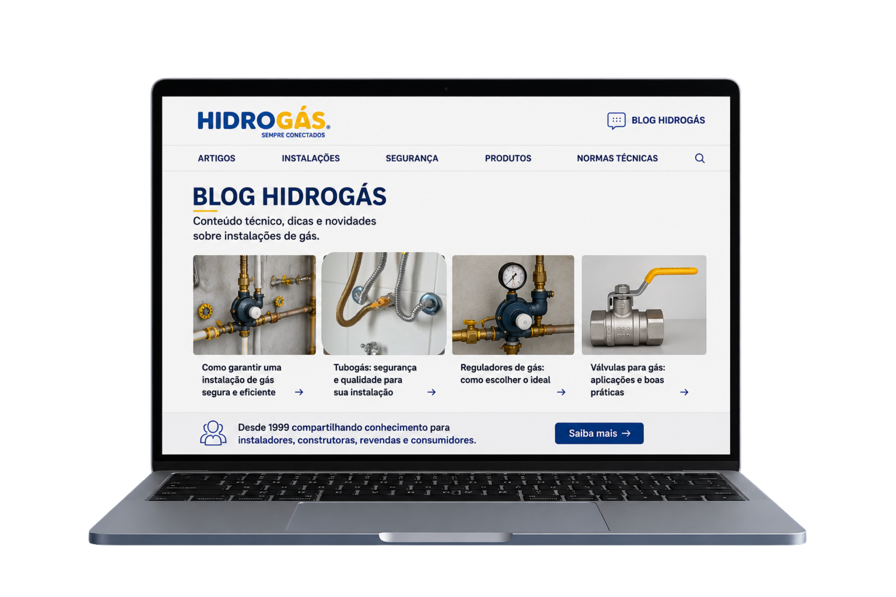 Blog HidroGás® — conteúdo técnico, dicas e novidades sobre instalações de gás